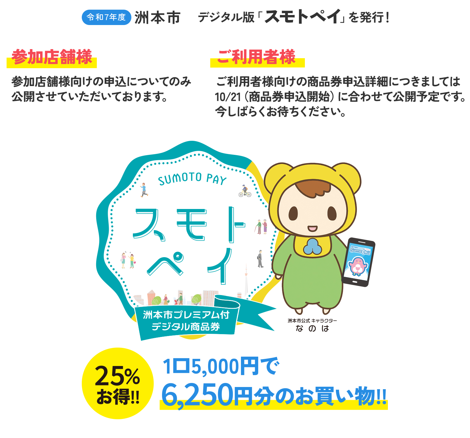 プレミアム付デジタル商品券「スモトペイ」